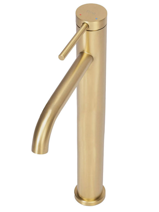 Rea Mixing Tall Sink Faucet Gold