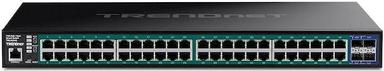 Trendnet TPE-3524S v1 Managed L2 PoE+ Switch με 48 Θύρες Gigabit (1Gbps) Ethernet και 4 SFP Θύρες