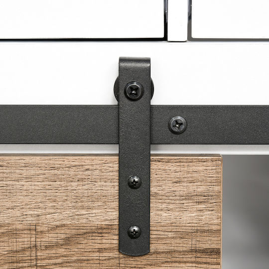 HomCom Ραφιέρα Κουζίνας Ξύλινη 2 Θέσεων 80x39x86cm