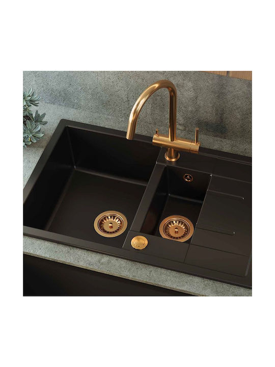 Quadron Kitchen Faucet Counter Copper