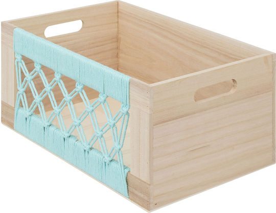 Atmosphera Child Storage Box Made of Wood Australie Beige 36x18x26cm 3 Pieces