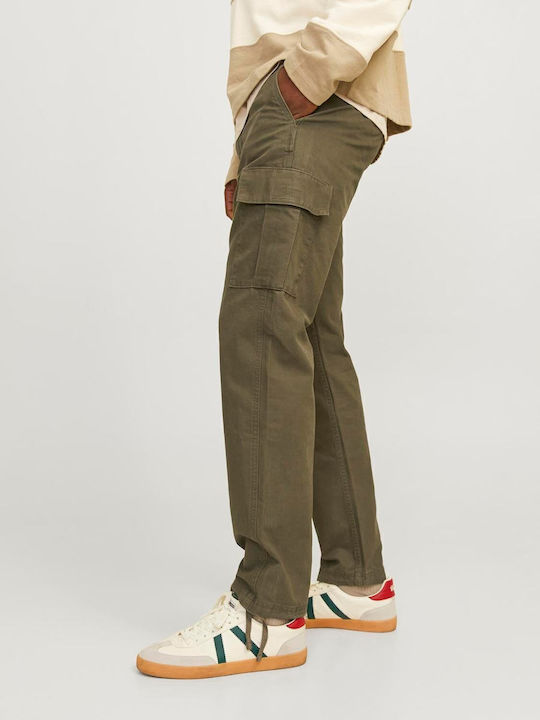Trousers Cargo in Loose Fit Olive Night