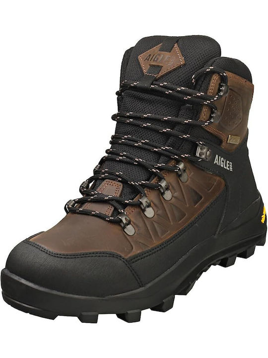 Aigle Männer Wanderschuhe Wasserdicht mit Gore-Tex-Membran Braun