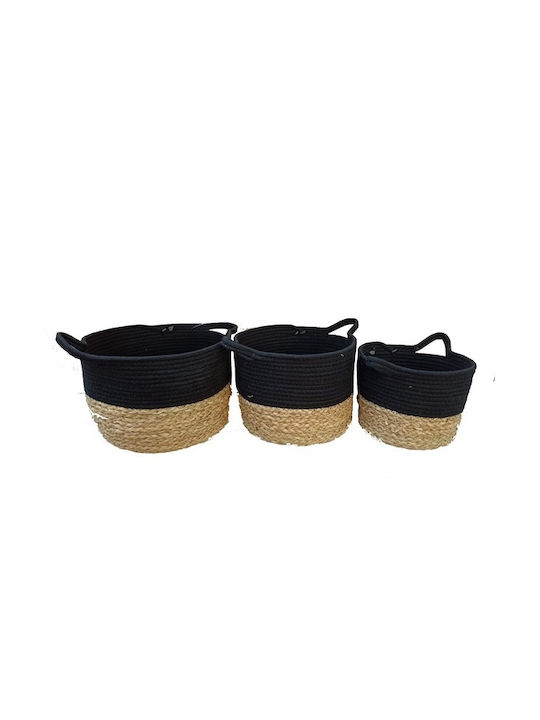 General Trade Set dekorative Körbe Beige 3Stück