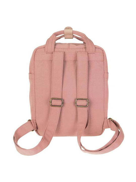 Doughnut Macaroon Fabric Backpack Waterproof Pink 7lt