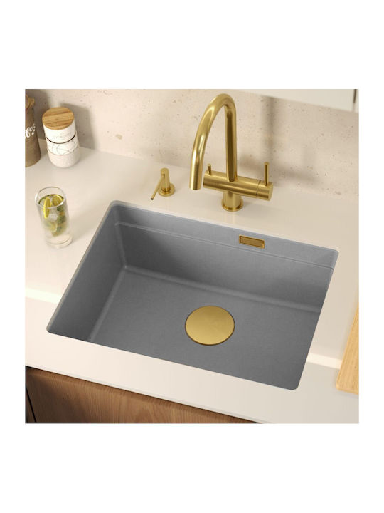 Quadron Drop-In Spüle aus Verbundgranulat B59.5xT45.1cm Gray