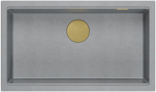 Quadron Drop-In Chiuvetă din Granit Sintetic L76xW44cm Gri