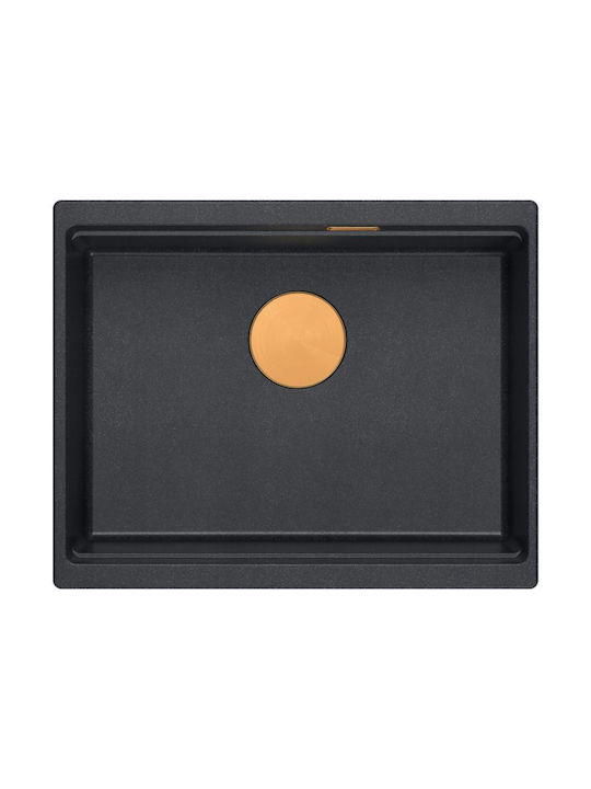 Quadron Chiuvetă De Bucătărie Drop-In Din Granit Lichid M100xP Negru