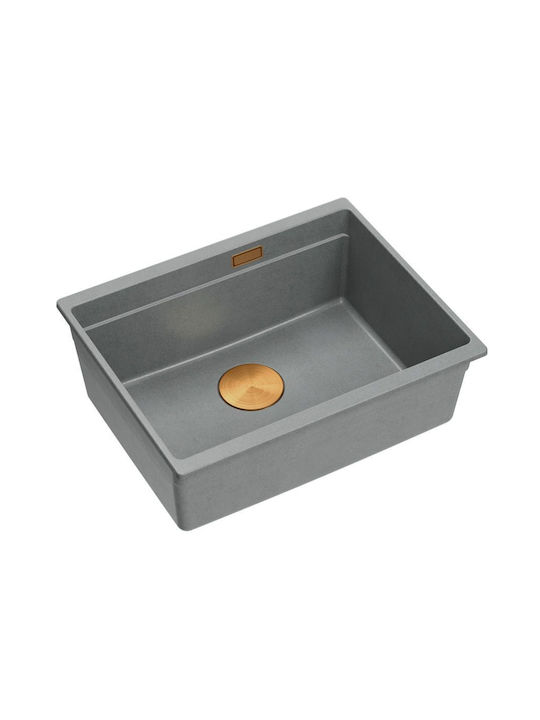 Quadron Drop-In Spüle aus Verbundgranulat B59.5xT45.1cm Gray