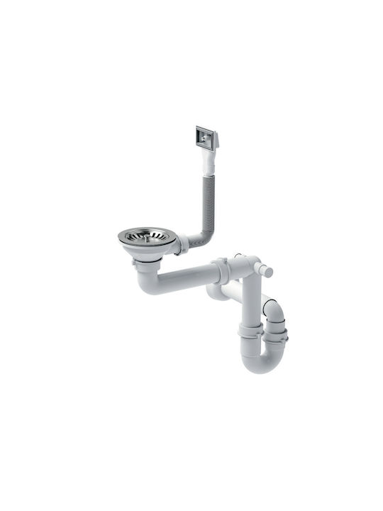 Quadron Drop-In Sink Inox Brushed W46xD58cm Silver