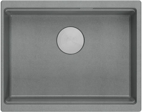 Quadron Drop-In Sink Synthetic Granite W59.5xD45.1cm Gray