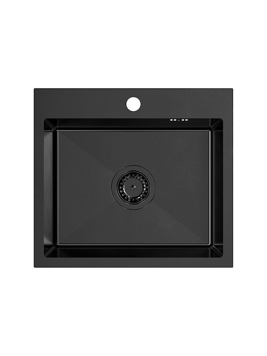 Quadron Drop-In Sink Inox WxD Black