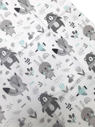 Sensillo 09999 Waterproof Changing Pad Fox Mint Green 50x60cm.