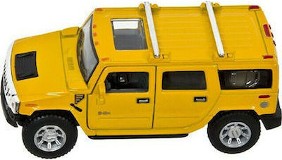 Hammer 2008 H2 SUV Metallic Pullback 12cm Yellow