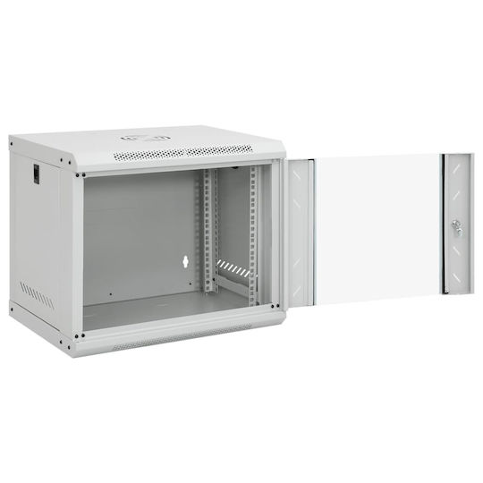 vidaXL Montat pe perete Cabină Rack 9U 53x40x45cm Gri 30261