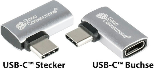 Good Connections Converter USB-C male to USB-C female Silver 1pcs USB-AD400