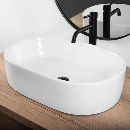 Rea Countertop Sink Ceramic 57x36x15cm