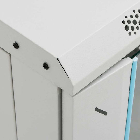 vidaXL Επιδαπέδια Καμπίνα Rack 22U 60x60x120cm Γκρι 30269