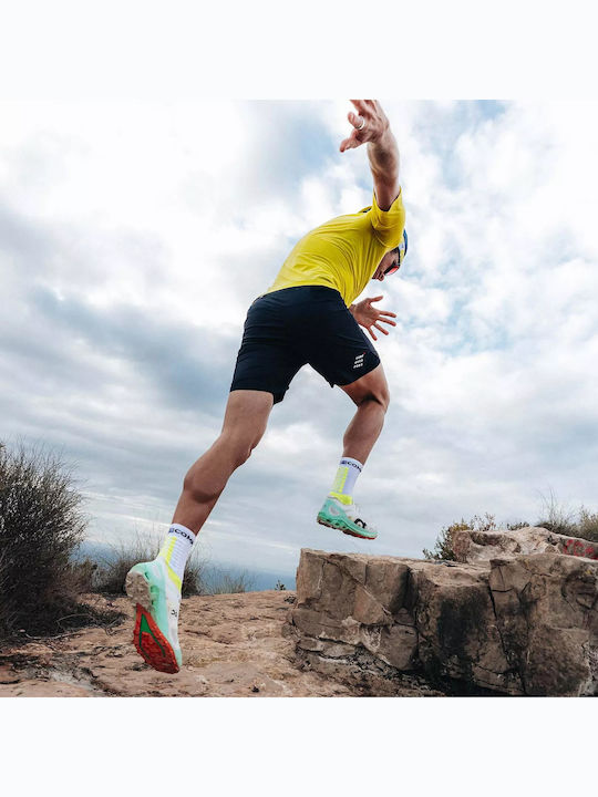 Compressport Ultra Trail V.2 Erholungs-Sportsocken Weiß 1 Paar