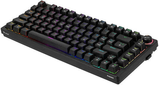 Savio Phenix ABS Ασύρματο Gaming Μηχανικό Πληκτρολόγιο 75% με Gateron Yellow Pro διακόπτες και RGB φωτισμό (Αγγλικό US)