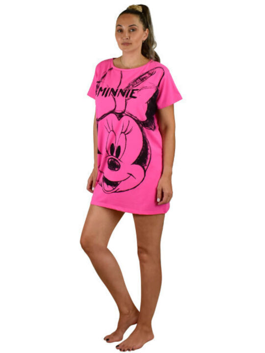 Disney Summer Women's Nightdress Fuchsia