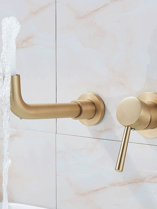 Rea Lungo Mixing Sink Faucet Gold