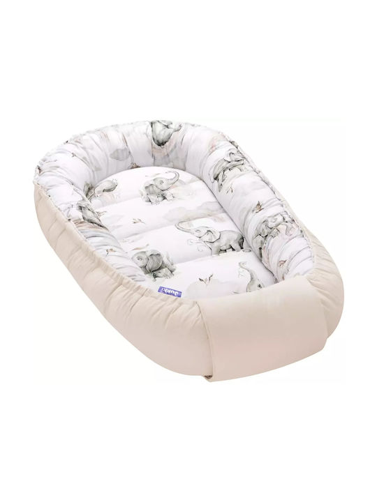 Jukki Cocoon Baby Nest Elephant's Paradise 55x100cm