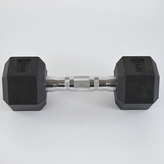 Mfitness Sechseck Gummi Kurzhantel 1 x 5kg