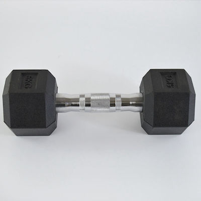 Mfitness Rubber Hexagon Dumbbell 1 x 15kg