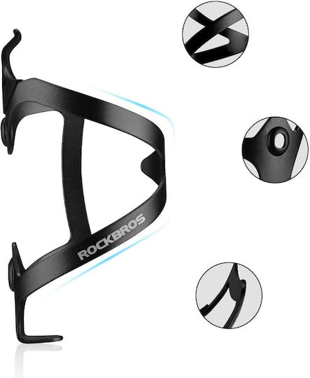Rockbros Aluminum Bicycle Bottle Cage Black