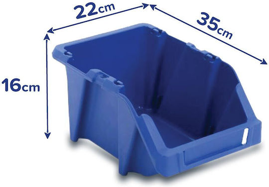 Green City International Plastic Stackable Tool Bin Organiser L35.5xW21.8xH15.5cm