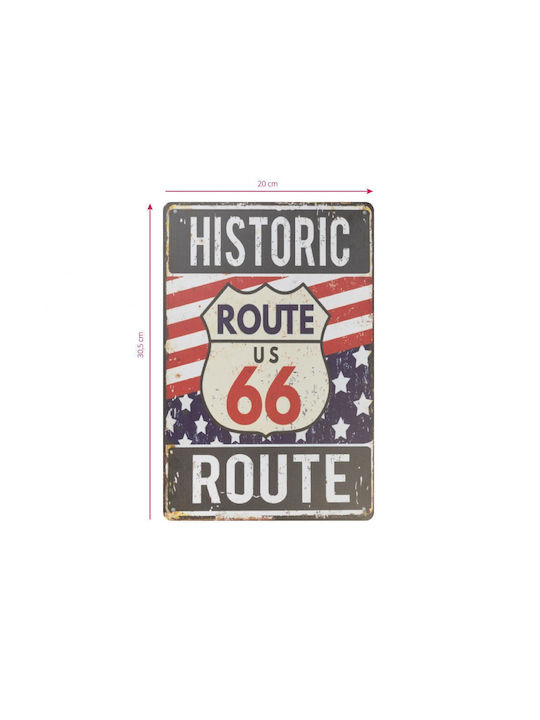 Unterschrift Wanddekoration Route 66 1pcs