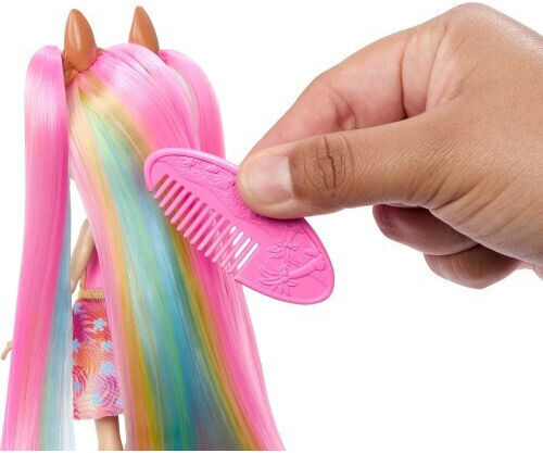 Mattel Enchantimals Păpușa Katrice Cangurul de la Plaja Însorită Htj70