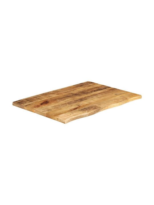 vidaXL Επιφάνεια Τραπεζιού από Μασίφ Ξύλο 70x60x3.8cm 370403