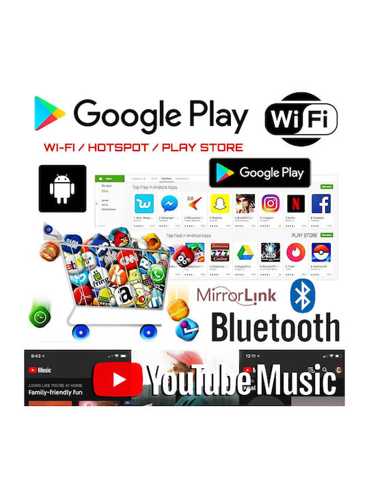 Car Audio System for Fiat Fiorino / Qubo 2008-2018 (Bluetooth/USB/AUX/WiFi/GPS/Apple-Carplay/Android-Auto) with Touch Screen 10"