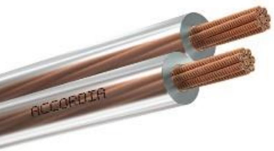 Accordia Lautsprecherkabel Unterminiert 1m (24-130-0100) 1Stück