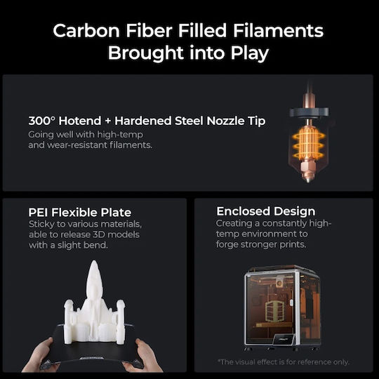 Creality3D K1C Αυτόνομος 3D Printer με Σύνδεση USB / Wi-Fi