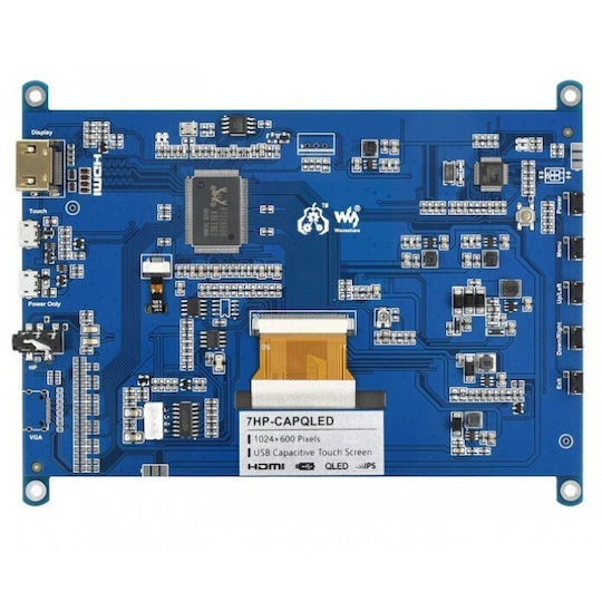 Waveshare Pi Display QLED 7" HDMI 1024x600 IPS Capacitive Touchscreen USB