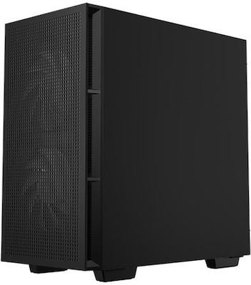 Deepcool Micro Tower Computer Case with Window Panel and RGB Lighting Black