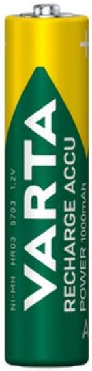 Varta Rechargeable Accu Επαναφορτιζόμενες Μπαταρίες AAA Ni-MH 1000mAh 1.2V 4τμχ