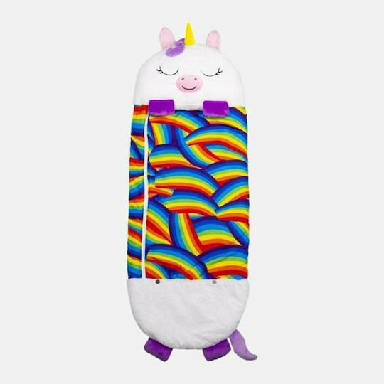Pernă sac de dormit Happy Nappers 135x50cm Dx-16 2 Culori "Unicorn roz Unicorn alb" Roz Alb