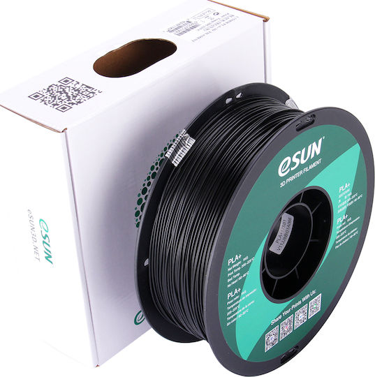 Esun PLA+ Филамент За 3D Принтер 1.75mm Черен 1kg 1бр (Макарa)