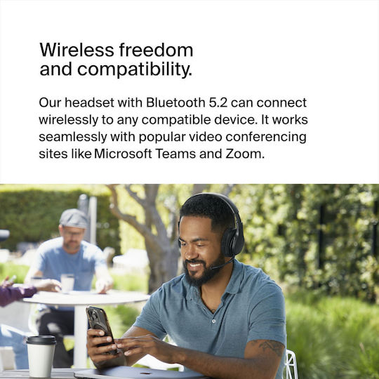 Belkin Wireless On Ear Multimedia Headphone with Microphone Bluetooth AUD005BTBLK