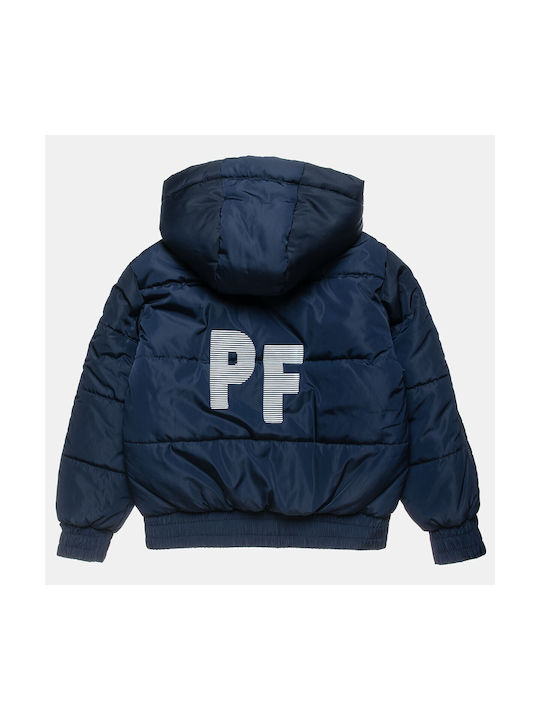 Alouette Kids Casual Jacket with Hood Navy Blue