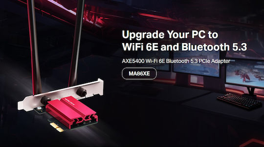 Mercusys MA86XE v2 Безжична мрежова карта Wi-Fi 6E PCI-e