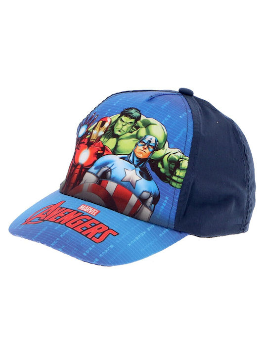 Marvel Kinderhut Jockey Stoff Marineblau Avengers