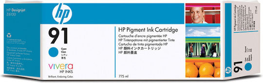 HP 91 Original InkJet Printer Ink Cyan (C9467A)