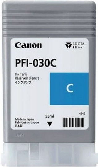 Canon PFI-030 Original InkJet Printer Ink Cyan (3490C001)