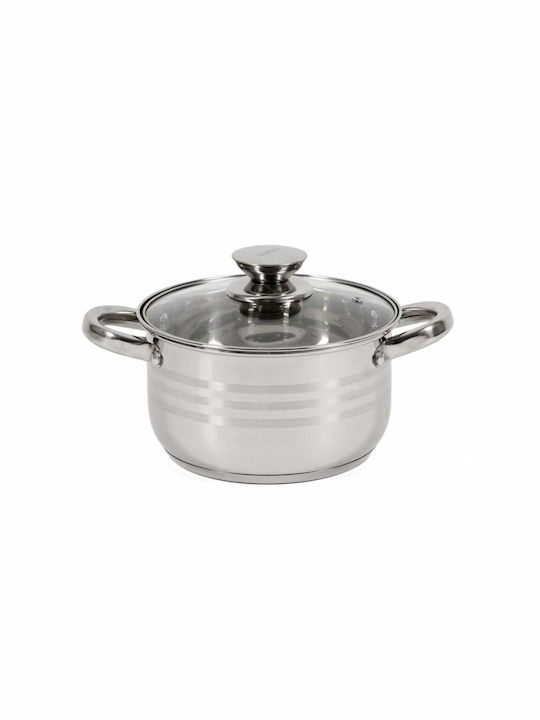 Heinner Myra Deep Stainless Steel Pot 2.5lt / 18cm