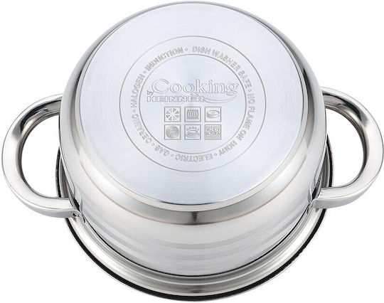Heinner Myra Deep Stainless Steel Pot 2.5lt / 18cm